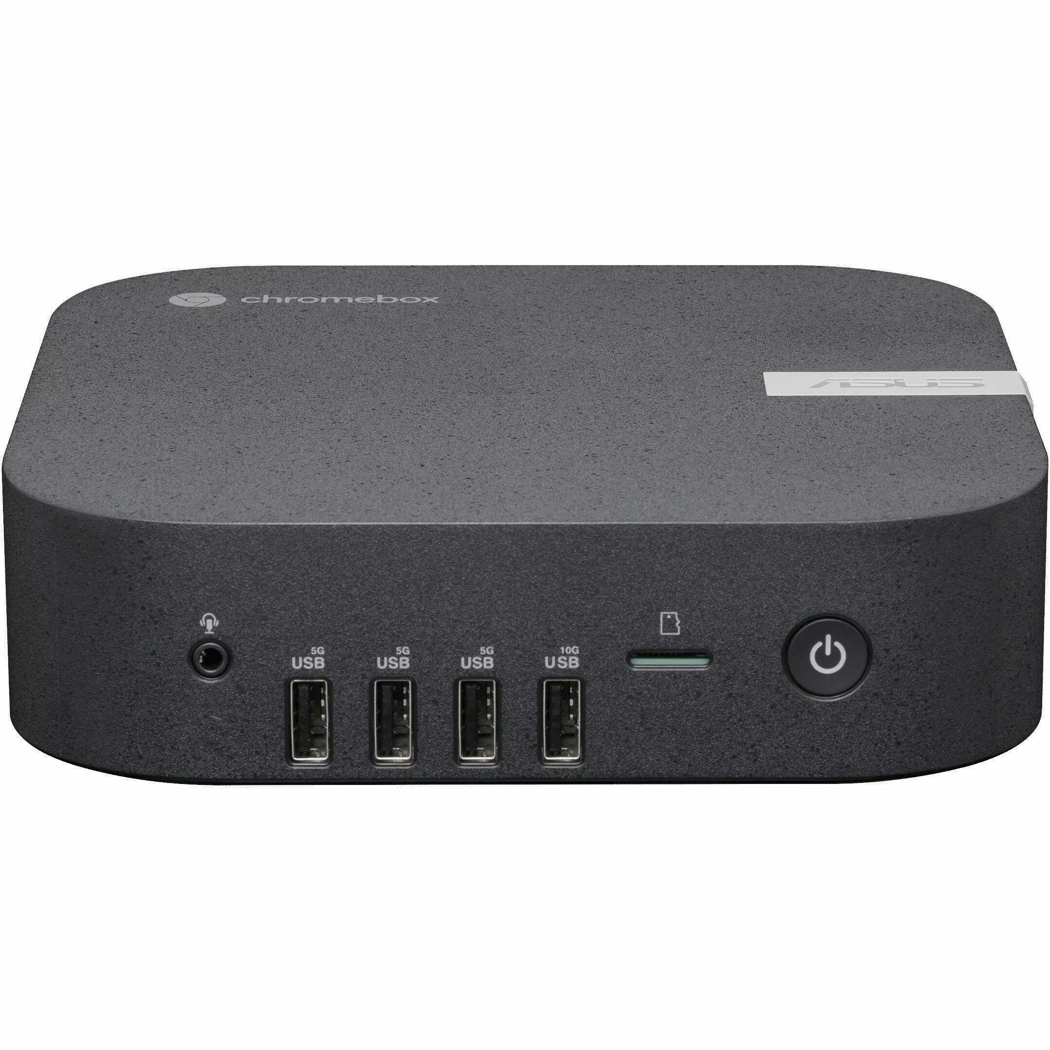 Asus Chromebox 5a CHROMEBOX5A-SC041UN Chromebox - Intel Celeron 7305 - 4 GB - 128 GB SSD - Mini PC - Eco Black | SKU AS-CHB504N