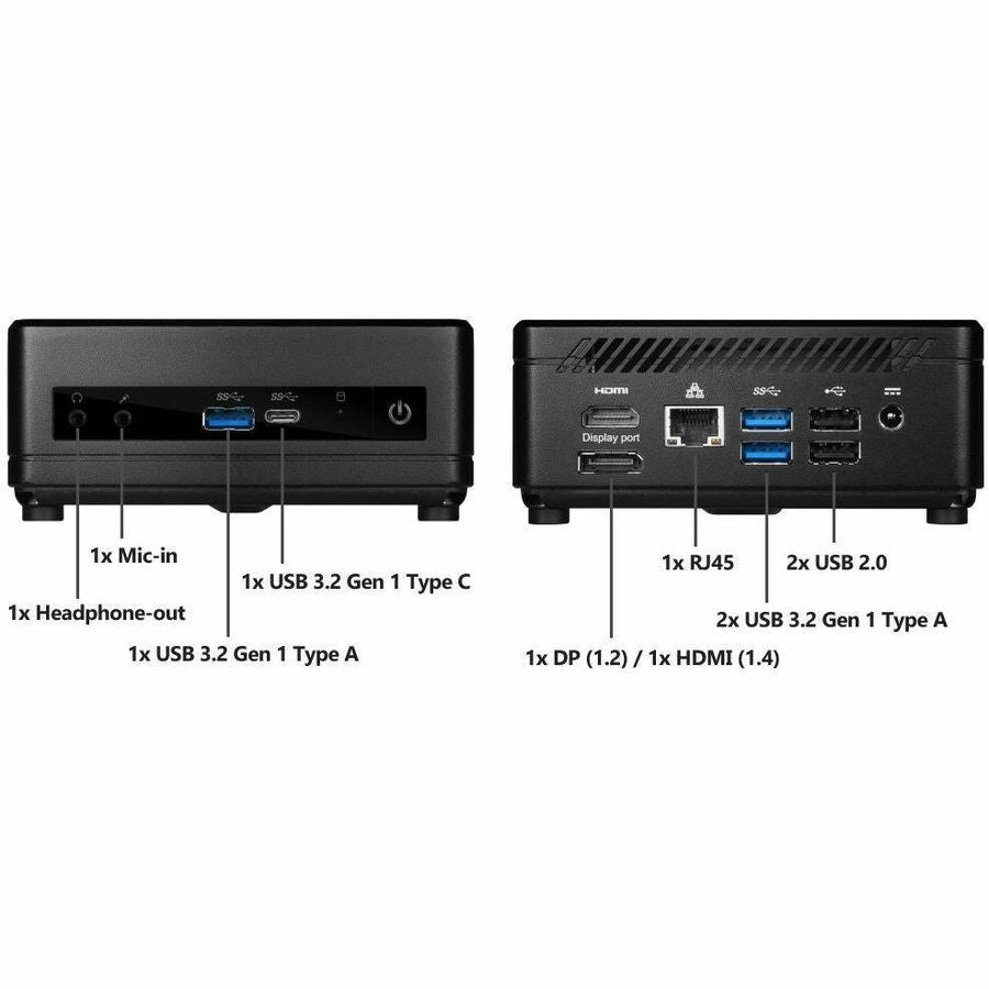 MSI Cubi 5 NUC Mini PC - Intel Core i3-1215U - 8GB - 500GB SSD - Dual LAN - W11P - 3Y Advanced Replacement | SKU MSI-CU2401