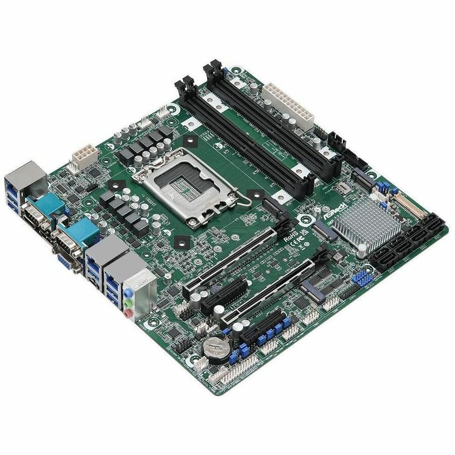 ASRock Rack IMB-X1314 Industrial Motherboard - Intel W680 Chipset - Socket LGA-1700 - Micro ATX | SKU MB-IMB1314