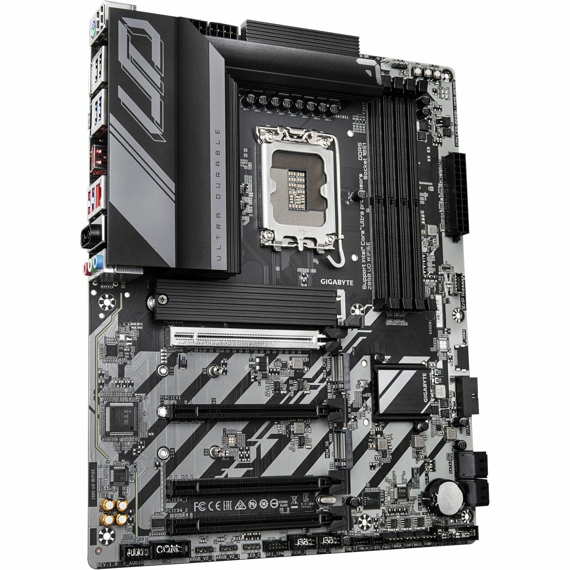 GIGABYTE Ultra Durable Z890 UD WIFI6E Gaming Desktop Motherboard - Intel Z890 Chipset - Socket LGA-1851 - ATX | SKU MB-Z89UW6E
