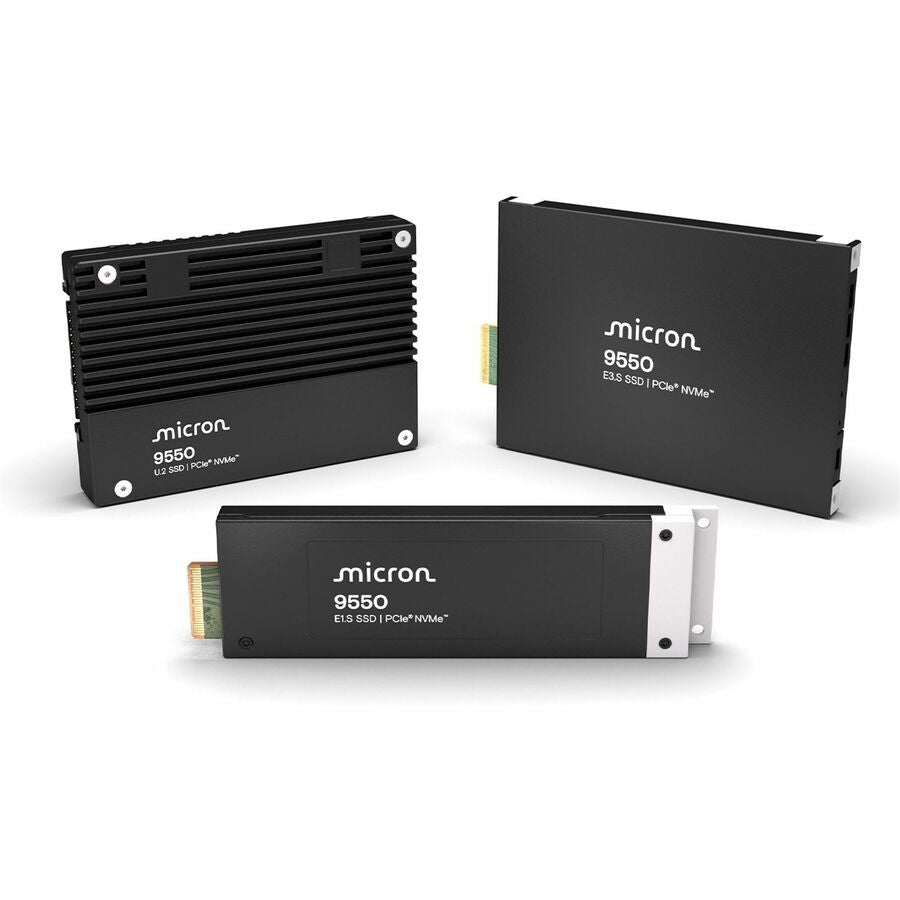 Micron 9550 MAX 25.60 TB Solid State Drive - E3.S (7.5 mm) Internal - PCI Express NVMe (PCI Express NVMe 5.0 x4) - Mixed Use | SKU R9550M25TB