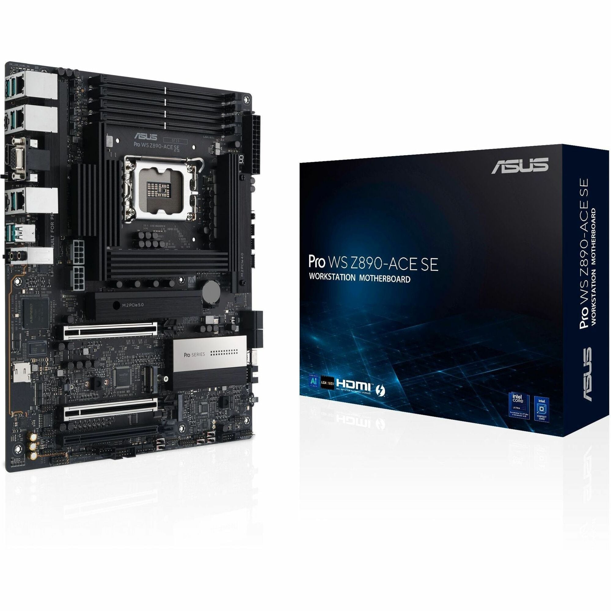 Asus Pro WS Z890-ACE SE Workstation Motherboard - Intel Z890 Chipset - Socket LGA-1851 - ATX | SKU MB-WZ89ASE