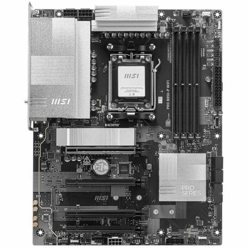 MSI Pro B850-P WIFI Gaming Desktop Motherboard - AMD B850 Chipset - Socket AM5 - ATX | SKU MB-B850PWI