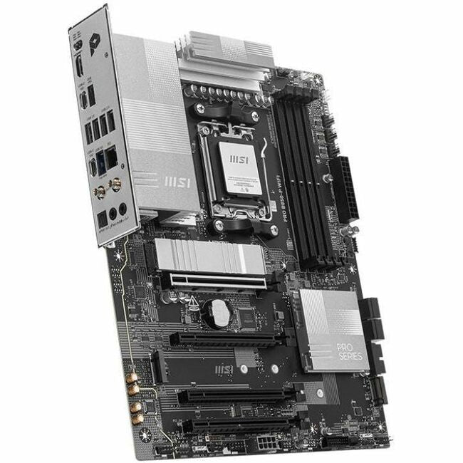 MSI Pro B850-P WIFI Gaming Desktop Motherboard - AMD B850 Chipset - Socket AM5 - ATX | SKU MB-B850PWI