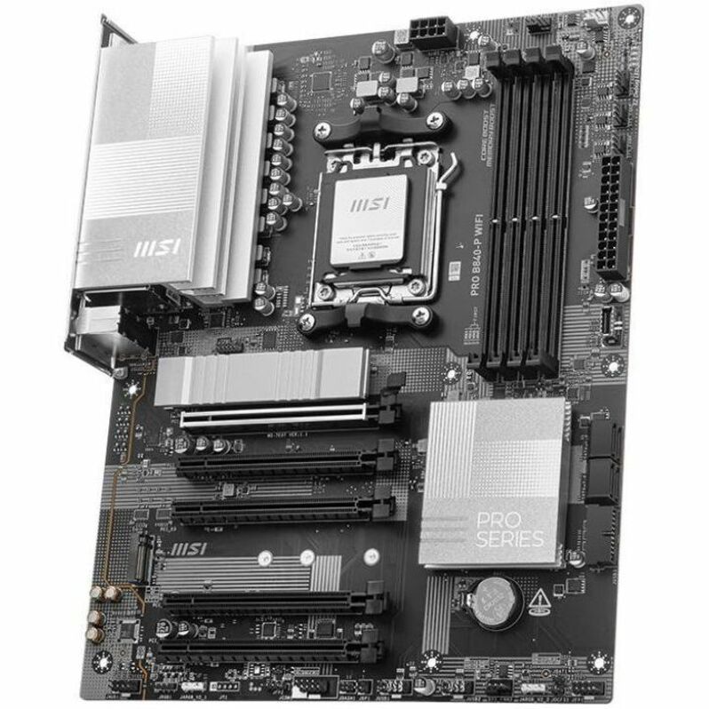 MSI Pro B840-P WIFI Gaming Desktop Motherboard - AMD B840 Chipset - Socket AM5 - ATX | SKU MB-B840PWI