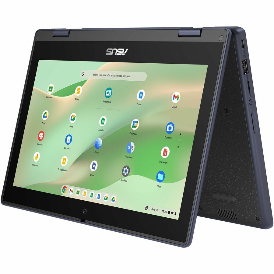Asus Chromebook CR11 CR1104CTA-YZ42T 11.6" Touchscreen Rugged Chromebook - HD - Intel N-Series N150 - 4 GB - 32 GB Flash Memory - Mineral Gray | SKU AS-CR14T2T