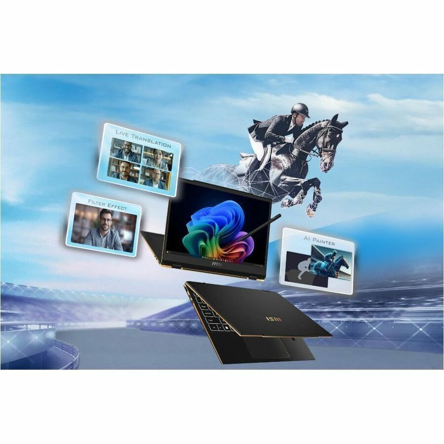 MSI Summit 13 AI+ Evo A2VM Summit 13 AI+ Evo A2VMTG-017US 13.3" Touchscreen Convertible Copilot+ PC 2 in 1 Notebook - Full HD Plus - Intel Core Ultra 7 258V - Intel Evo Platform - 32 GB - 2 TB SSD - Ink Black | SKU MSI-SUM017
