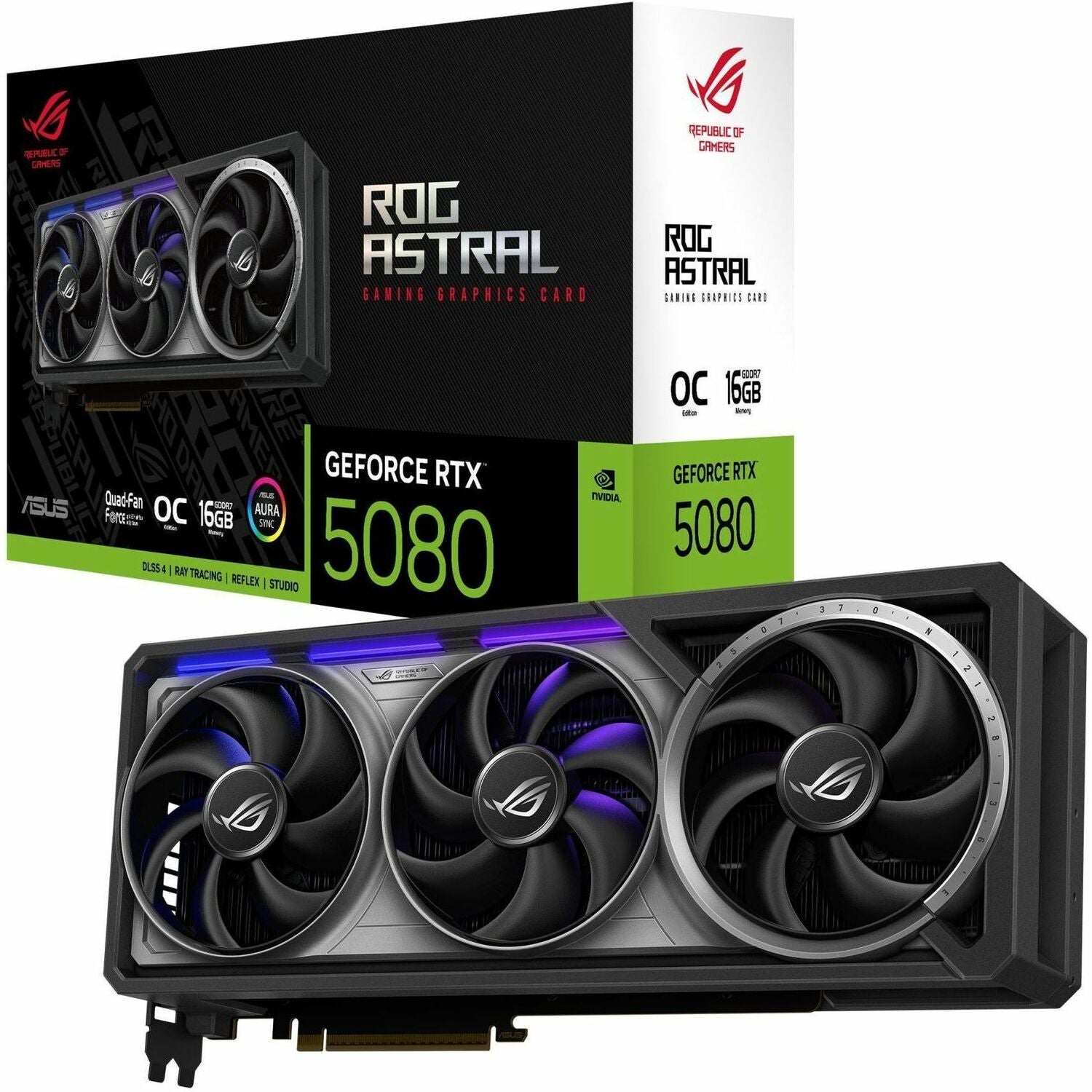 Asus ROG NVIDIA GeForce RTX 5080 Graphic Card - 16 GB GDDR7 | SKU AS-A5080OG