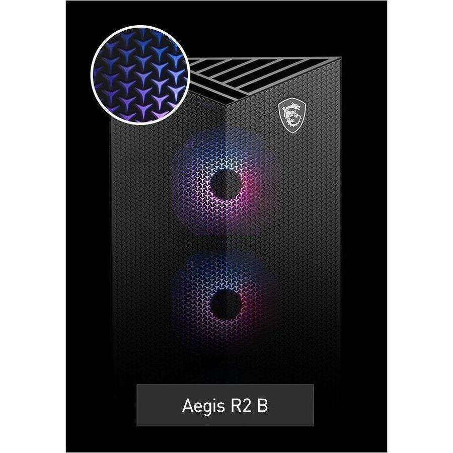 MSI Aegis R2 14th Aegis R2 C14NVV9-1440US Gaming Desktop Computer - Intel Core i9 14th Gen i9-14900F - 32 GB - 1 TB SSD - Black | SKU MSI-AER440