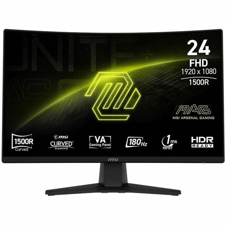 MSI MAG 242C 24 inch VA FHD Display 180Hz Curved Gaming Monitor | SKU MSI-MG242C