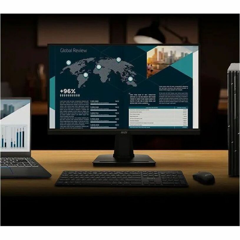 MSI Pro MP225 - PROMP225 - Business Productivity Monitor - 21.45" VA FHD 100Hz Adaptive-Sync Display - HDMI - VGA | SKU MSI-PMP225