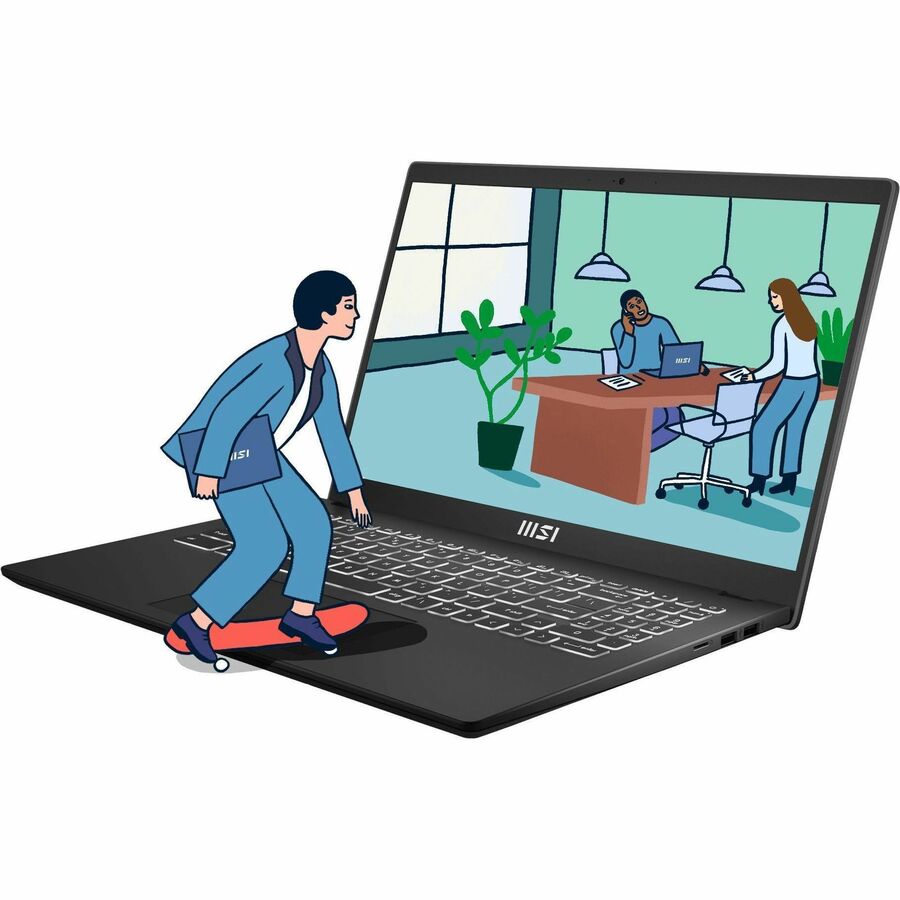 MSI Modern 15 B13M-1097US 15.6" Notebook - Full HD - 60 Hz - Intel Core i5 13th Gen i5-1334U - 16 GB - 512 GB SSD - Classic Black | SKU MSI-MOD097
