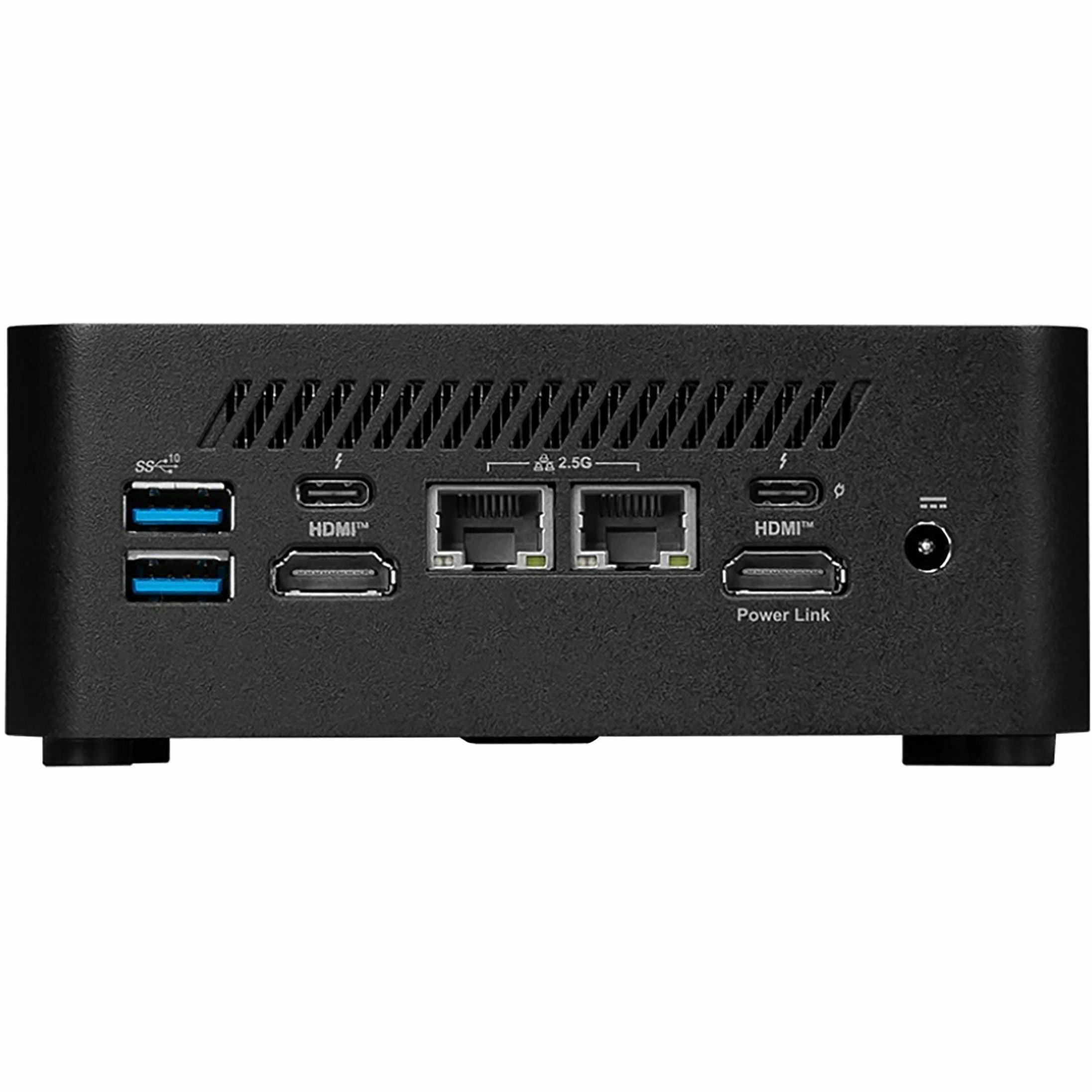 MSI Cubi NUC AI 1UMG-014US Desktop Computer - Intel Core Ultra 7 155H - 32 GB - 1 TB SSD - Mini PC - Black | SKU MSI-CUI014