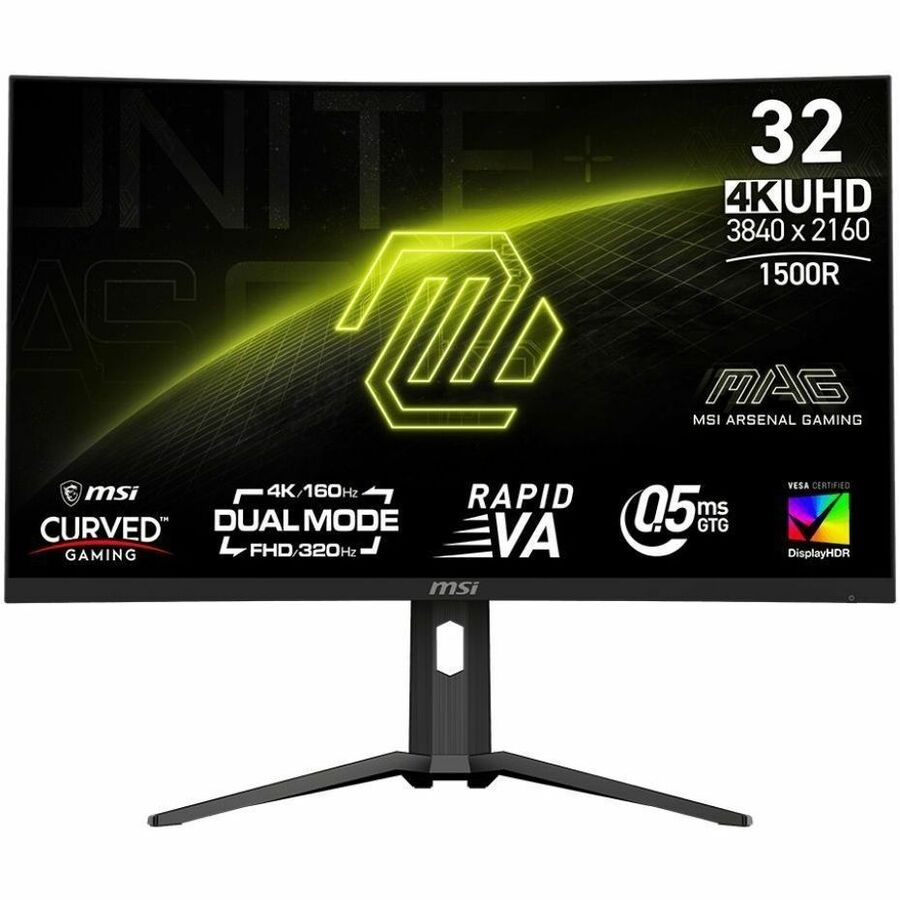 MSI MAG 321CUPDF 31.5 inch VA UHD Display 320Hz AdaptiveSync Curved Gaming Monitor | SKU MSI-MAG32C