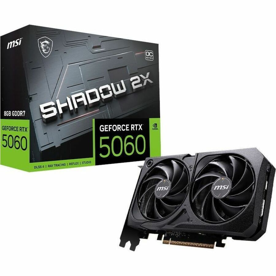 MSI GeForce RTX™ 5060 8G SHADOW 2X OC - G5060-8S2C - 8GB GDDR7 - DisplayPort - HDMI | SKU MSI-506S2C