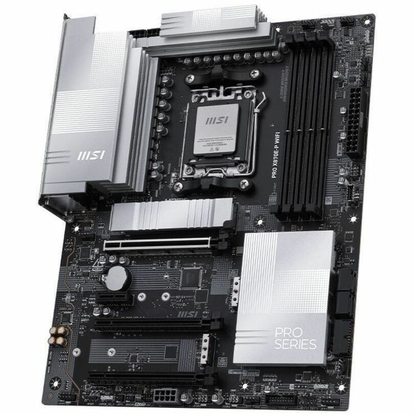 MSI PRO X870E-P WIFI Gaming Desktop Motherboard - AMD X870E Chipset - Socket AM5 - ATX | SKU MB-PX87EPW