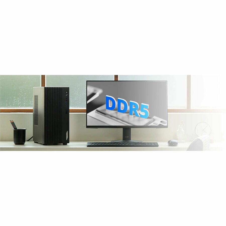 MSI PRO DP180 14ANVP-1004US Desktop Computer - Intel Core i5 14th Gen i5-14400F - 16 GB - 1TB SSD - Black - W11P - 3Y | SKU MSI-PROP10