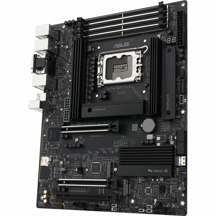 Asus Pro Pro WS W880-ACE SE Gaming Desktop Motherboard - Intel W880 Chipset - Socket LGA-1851 - ATX | SKU MB-W880ASE