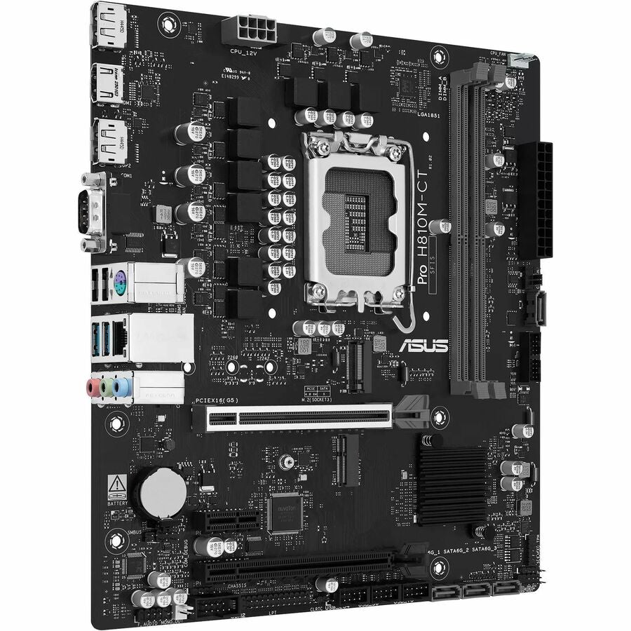 Asus Pro H810M-CT-CSM Desktop Motherboard - Intel H810 Chipset - Socket LGA-1851 - Micro ATX | SKU MB-PH81MCT