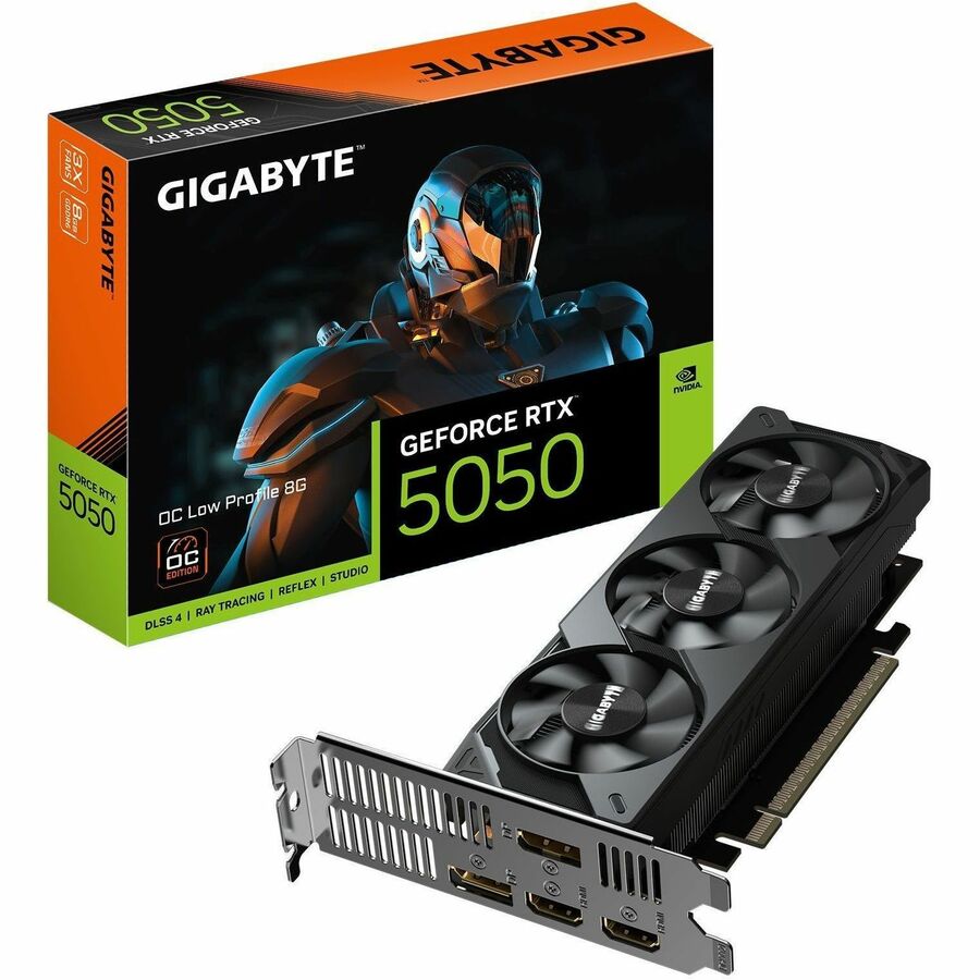 GIGABYTE NVIDIA GeForce RTX 5050 Graphic Card - 8 GB GDDR6 - Low-profile | SKU GV-505OC8L