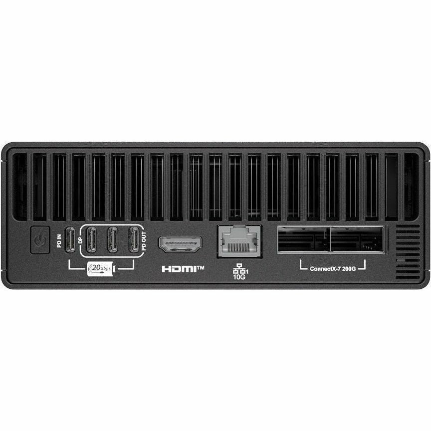 MSI EdgeXpert EdgeXpert-13SUS Desktop AI Computer - ARM Cortex X925 - 128 GB - 4 TB PCI Express NVMe 5.0 SSD - Black | SKU MSI-EDG13S