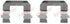 Accessory Kit Brake Pads FDB1733 Hyundai Elantra Sonata Tiburon Tucson Kia Soul Sportage (109-1617-1)