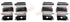 Accessory Kit Brake Pads FDB1603 Mx867 Mitsubishi Pajero Iv Shogun Iii (109-1855R-1)