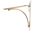 Shelf Bracket, Brushed Gold, 200mm x 200mm