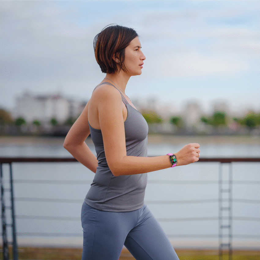 Volkano Chroma Series Smartwatch with Flamingo Pink Strap