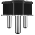 Switched Rubber Plug Top - BK