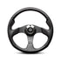 Momo Jett Black Leather & Carbon Fibre Sport Steering Wheel (350mm)