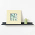 Floating Shelf, Black, 600mm x 100mm x 40/20mm