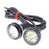 12 SMD Super White LED Eagle Eye Bulbs
