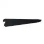Double Slot Wallband Bracket, Black, 220mm