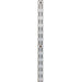 Double Slot Wallband, White, 1280mm