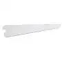 Double Slot Wallband Bracket, White, 220mm