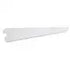 Double Slot Wallband Bracket, White, 220mm