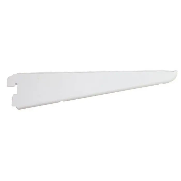 Double Slot Wallband Bracket, White, 220mm