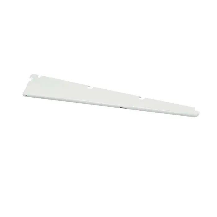 Double Slot Wallband Bracket, White, 420mm