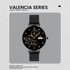 Volkano Valencia Series Ladies Smart Watch - Black