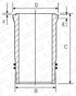 Cylinder Liner - GOETZE ENGINE - 14-451160-00