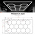 Hexglo 14 Piece Hexagon Modular LED Lighting Kit With Border