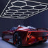 Hexglo 14 Piece Hexagon Modular LED Lighting Kit With Border