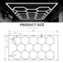 Hexglo Type B - 14 Piece Hexagon Modular LED Lighting Kit With Border