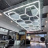 Hexglo Type B - 14 Piece Hexagon Modular LED Lighting Kit With Border