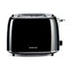 Kenwood Glossy Black 2 Slice Plastic Toaster - TCP31.000BK