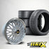 17 Inch MXH30-17 VR6 Style Wheel & Tyre Combo - 4x100 / 5x100 PCD