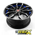 15 Inch Mag Wheel - MX1280-BLU Wheels (4x100/ 4x114.3 PCD)