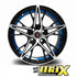 15 Inch MX1320-BL VSN Wheel & Tyre Combo - (4x100 PCD)