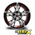 15 Inch Mag Wheel - MX1320-RD VSN Wheels (4x100 PCD)